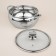 Stainless steel pan Sl Home "Olla", 5.2 l, d = 24 cm, h = 11.5 cm, with a lid, capsule, induction