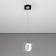 Suspended Citilux Virta CL139012, 12x10x25 cm, 1x60W, E14, gray color.