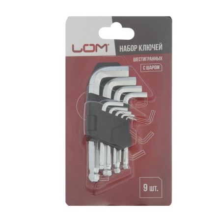 A set of keys of hexagonal scrap, with a ball, 1.5 - 10 mm, 9 pcs.-3