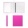 Folder on 4 rings A4, Erichkrause Neon, 35 mm, 1750 microns, laminated, solid cover, pink