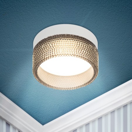 Lamp built -in era DK97, IP20, 15W, 88x65 mm, white/black color
