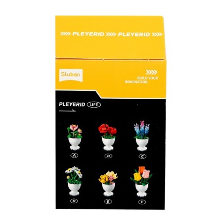 Designer "Flowers in a pot", 6 species, mix-8