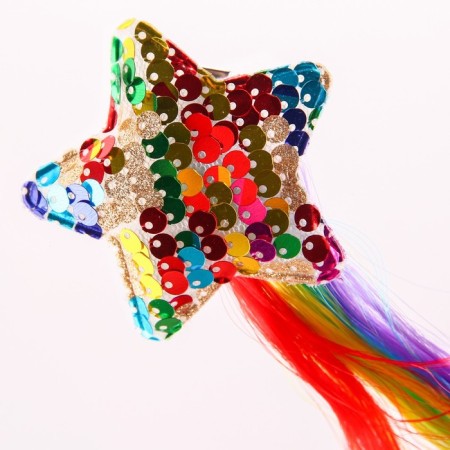 A strand for hair on a hairpin "Asterisk" 40 cm-1