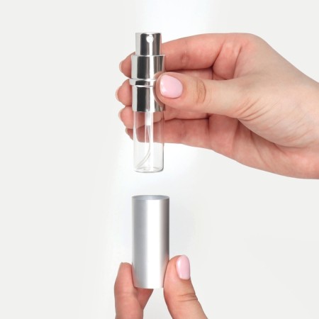 Perfume bottle, with a spray, 10 ml, silver color-15