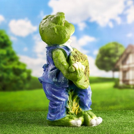 Garden figure "Frog - I love greens" 54x34cm-2