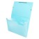Folder Carder Calligrata watercolor 6 department. A4 plastic 0.7mm turquoise, black resident