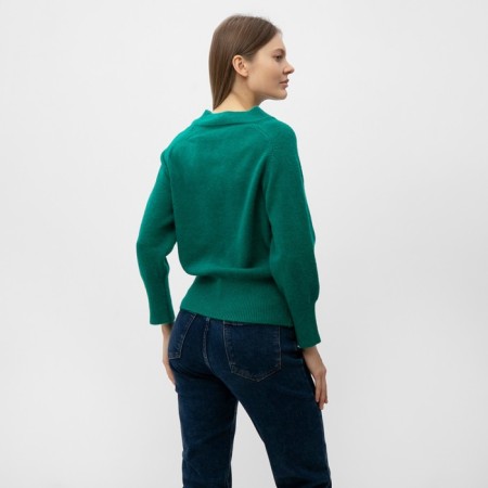 Female jumper, green color, one size (44-48)-1