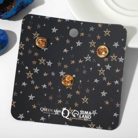 Set of icons (3 pcs.) "Cosmos", colored in gold-3