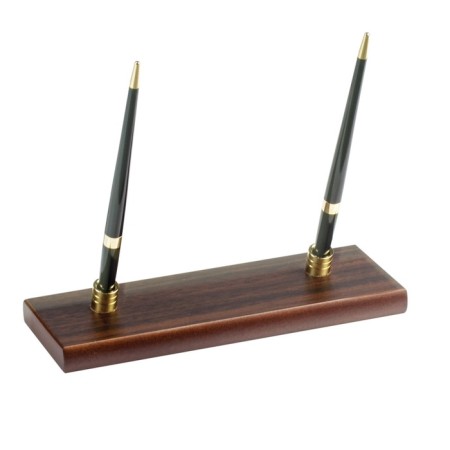 Set of desktop Bestar Platon, made of wood. 11 items, double tray, walnut-1