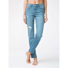 Women's jeans with the meanness effect of CONTE Elegant, XXL size, MID Blue color
