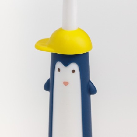 Children's toothbrush, nylon, with a limiter on a suction “Penguinchik”-2