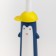 Children's toothbrush, nylon, with a limiter on a suction “Penguinchik”