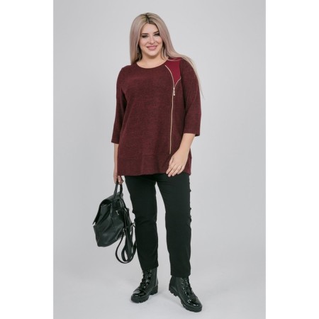 Women's tunic, size 54, burgundy color-2