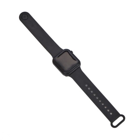 Watches electronic watches, silicone strap, black-4