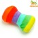 Dog toy "Soft bone", 15 cm, rainbow coloring