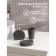 Savanna bathroom accessories set “Legend”, 3 items (370 ml dispenser, soap dish, glass), gray color