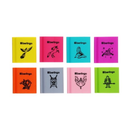 Eraser Berlingo 28*25*7mm "Fairy Tales", thermoplastic rubber, assorted colors-4