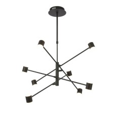 Suspension lamp ST LUCE. SL1597.403.08. Formolla. 8x6 W, LED, 3000K, 3744 LM, 78x78 cm, black color