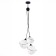 Suspended EVOLUCE lamp. Sle103183-03. Satturo. 3x60 watts, E27, 30x30x120 cm, black color
