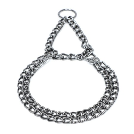 Collar - half -storage of two -rowing metal, 40 cm, wire thickness 2 mm, black-2