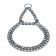 Collar - half -storage of two -rowing metal, 40 cm, wire thickness 2 mm, black