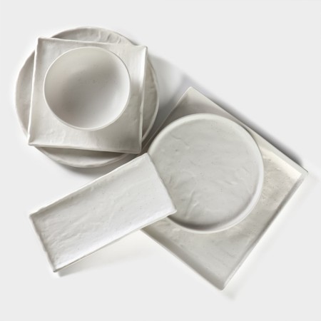 Porcelain dish for feeding Magistro Slate, 26.5 × 15 cm, white color-6