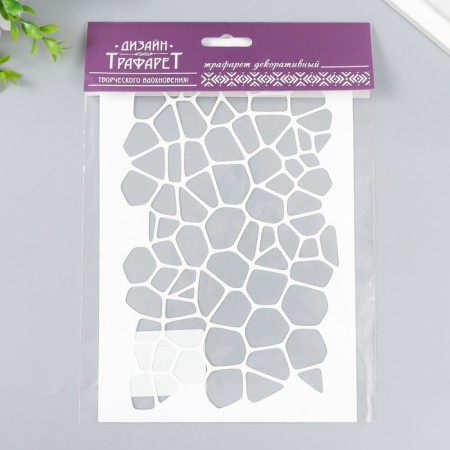 Plastic stencil "Geometry" 24x16 cm-2