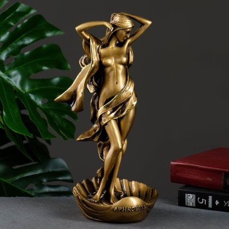 Figure "Aphrodite" gold, 12.5x13x31cm