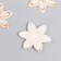 Decor for creativity plastic "Crystal flower" Transparent 3x3 cm