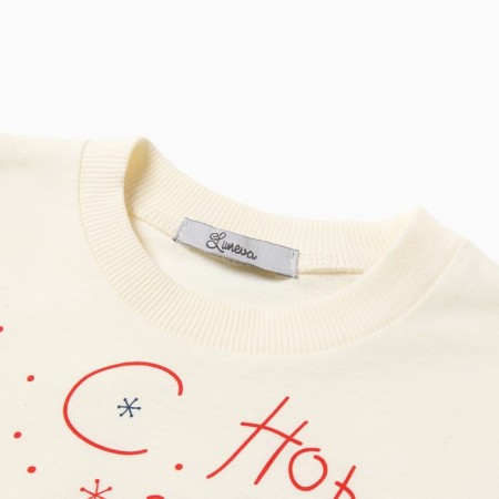 Pajamas for the boy, the color is light beige/blue, height 128 cm-2