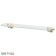 Shelf with holders, width 60 cm, glass, chrome, gold