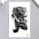 Black Black Dragon Black Tattoo 10.5x6 cm