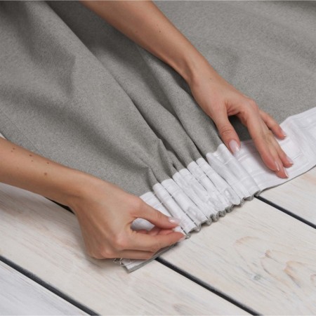 Set of curtains with lime captures, size 145x290 cm, 2 pcs-1
