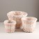 A set of paste of 3pcs, d25xh19cm, white/peach, willow