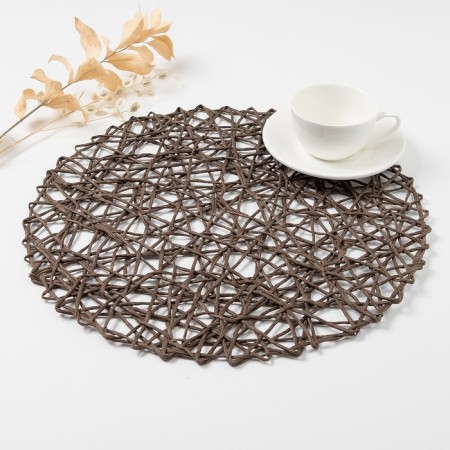 Serving shade "Grass", coffee, d 38 cm