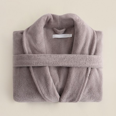 Tainted female bathrobe SL Home: Basic "Soft Mist", size M, 100% cotton, 420 g/m2-6