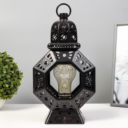 Night -ward "Fairytale lamp" LED from batteries 3HAAA Black 12x18x32 cm Risalux