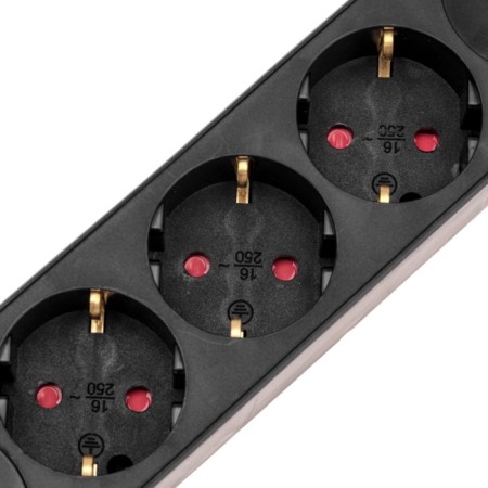 Extension cord Standard 3 Nests, 3m, 3x1.0mm², C/Z, with a switch, 2 USB, Black Rexant-3