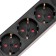 Extension cord Standard 3 Nests, 3m, 3x1.0mm², C/Z, with a switch, 2 USB, Black Rexant