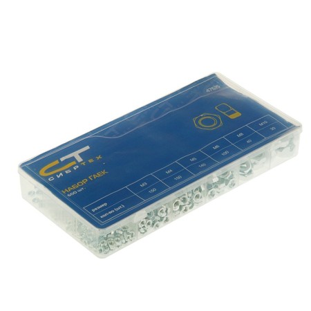 Set of nuts "Sibrtekh" M3, M4, M5, M6, M8, M10, 600 items-1