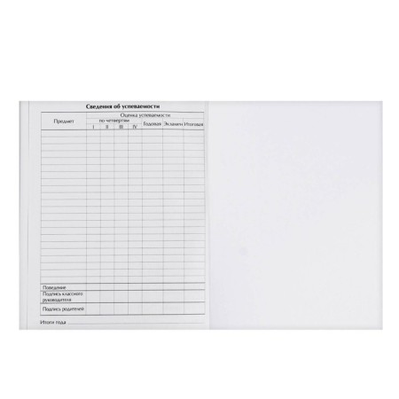 Diary for grades 5-11, "T-90 white", solid cover 7BC, matte lamination, 48 sheets-8