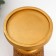 Polystone candlestick for 1 candle "Plant patterns" gold 19.5x9.5x9.5 cm