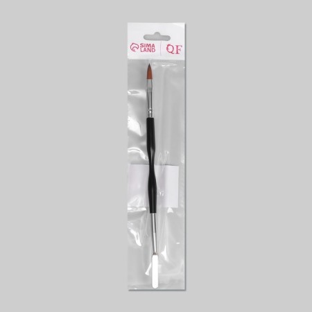 Acryl-gel brush, petal, 21 cm, pile 7 × 17 mm, black/silver color-4