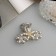 Hair crab "Heiser" Flowers Galant, 4 cm, silver
