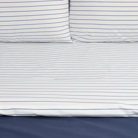 Bedding Ethel Euro Stripes: Blue, 200x215cm, 214x240cm, 50x70cm-2 pcs, percal, 114 g/m2-9