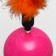 Non-toy for cats with feathers, mix of flowers