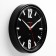 Wall clock, series: classic, discrete move, d = 23 cm, black rim