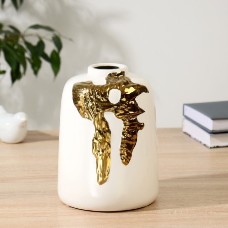 VAZA Ceramics Table "Irma" High, H-20 cm D-4 cm, white