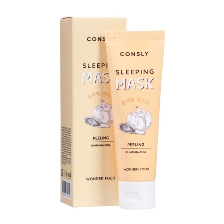 Consly Pilling mask night with extracts of pumpkin and chia seeds, 50 ml