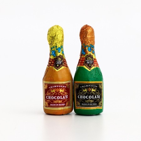 New Year. Chocolate figure "Champagne", mix, 12 g